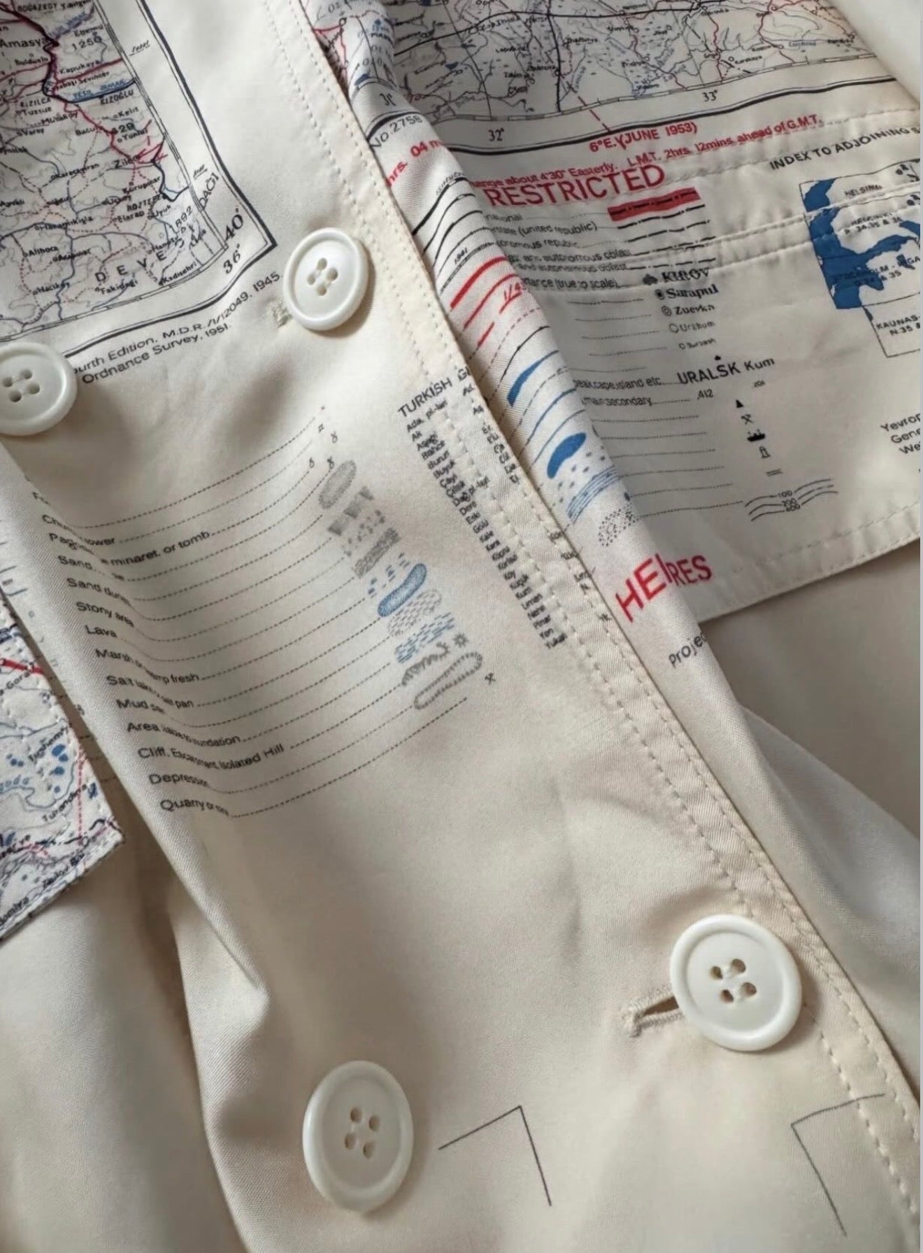 The Map Print Coat