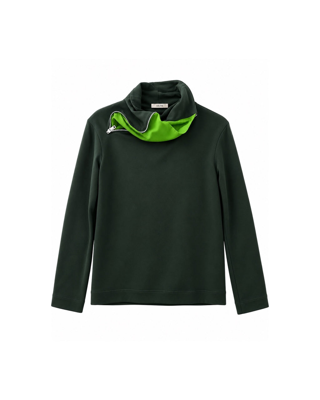 The Bottle Green Zipped Top