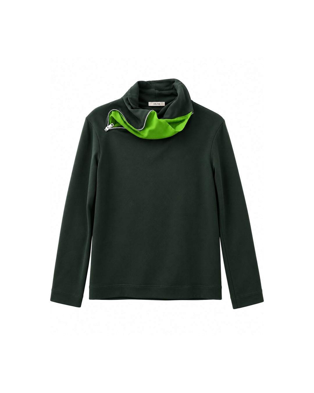 The Bottle Green Zipped Top