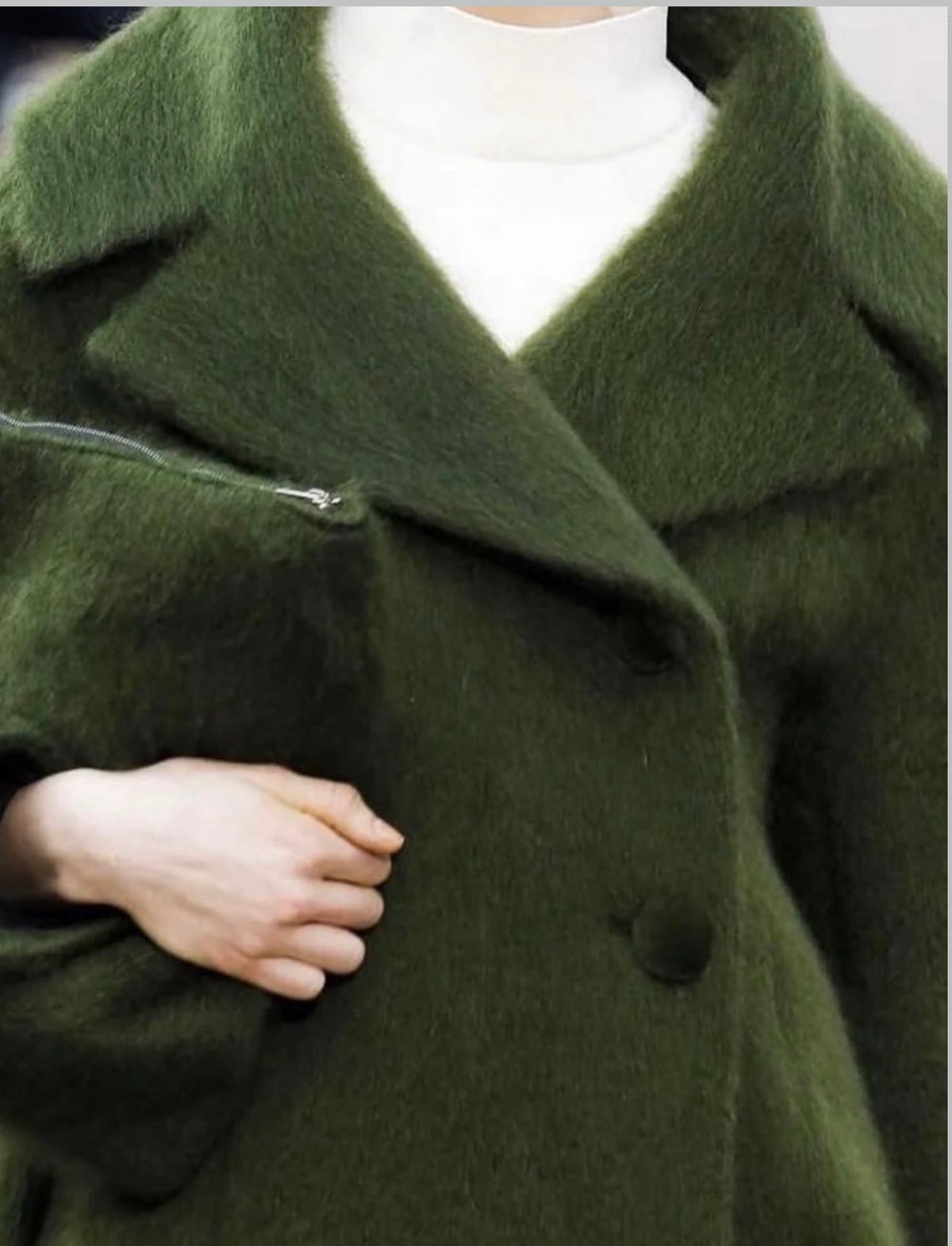 The Mink Detail Ad Campaign Coat