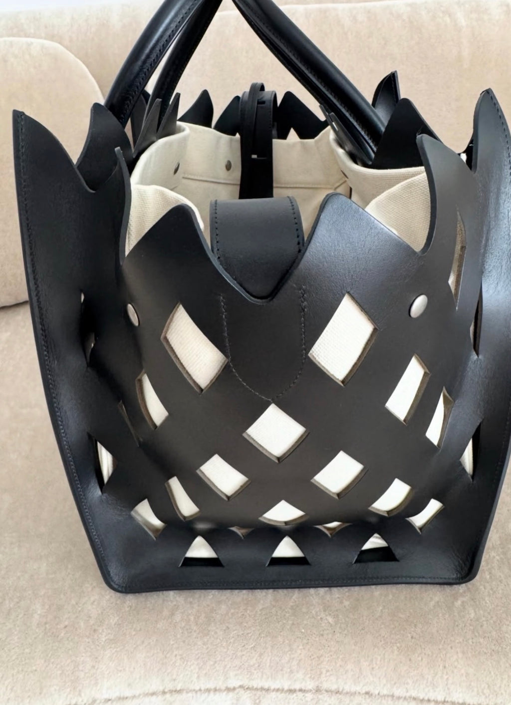 The Medium Cutout Phantom Luggage Tote