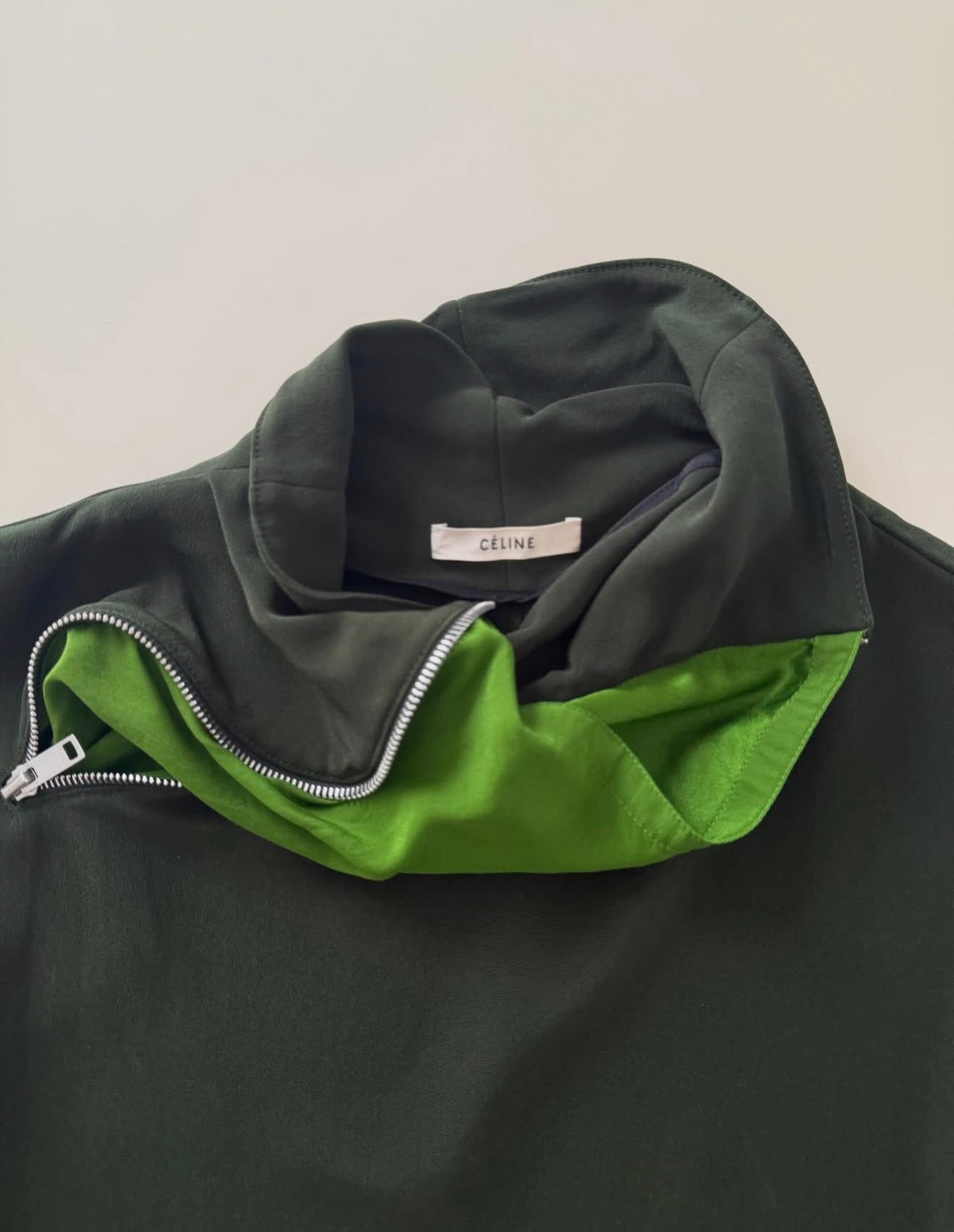The Bottle Green Zipped Top