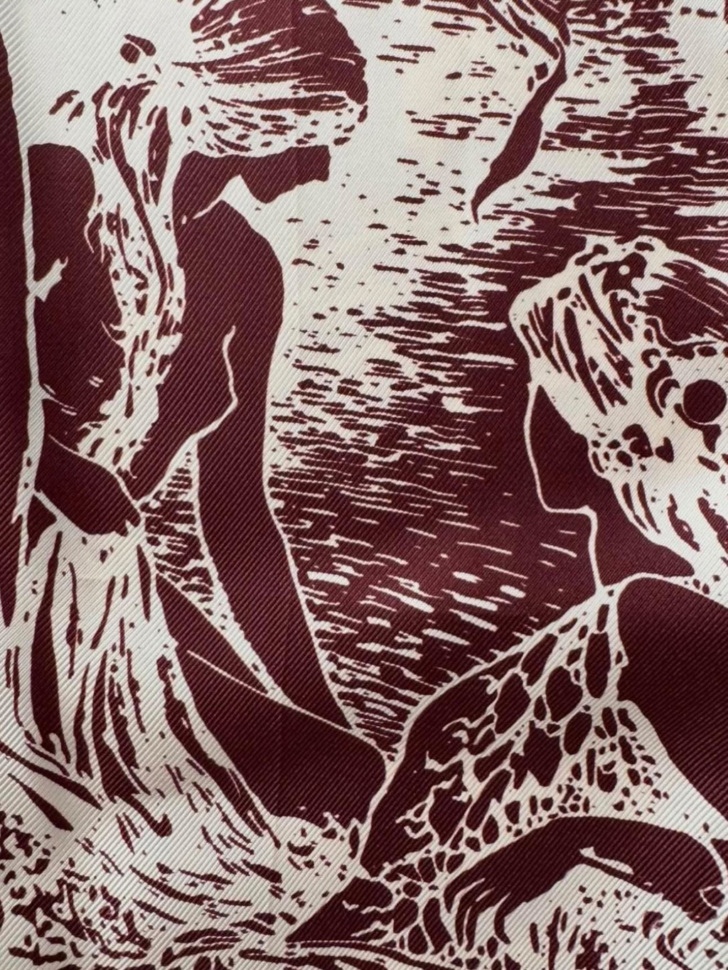 The Figure Printed Silk Pants