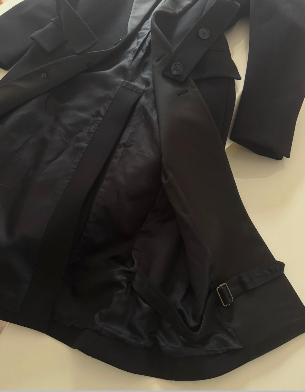 The Tuxedo Coat with Belted Detail