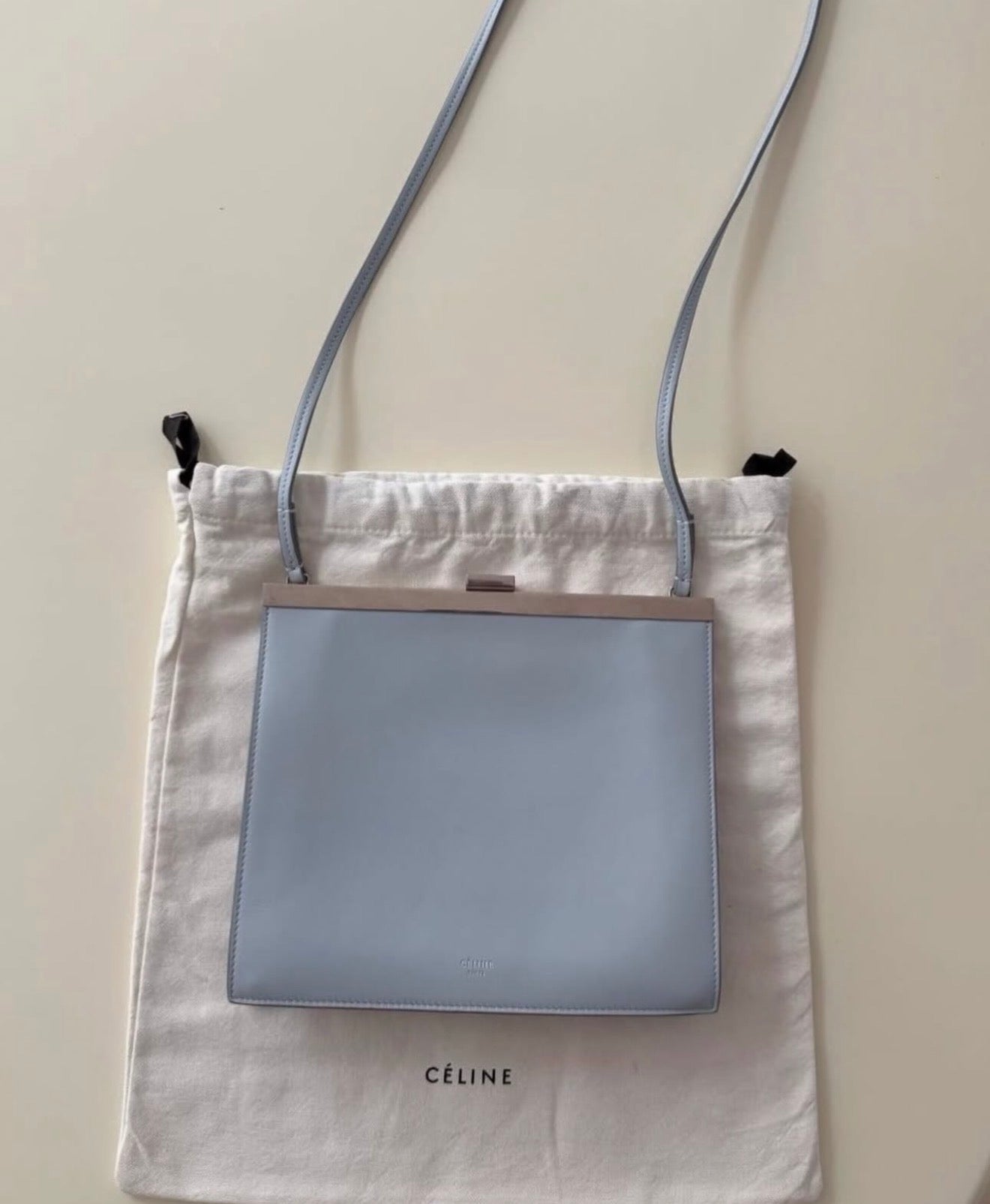 The Mini Clasp Bag in Light Blue