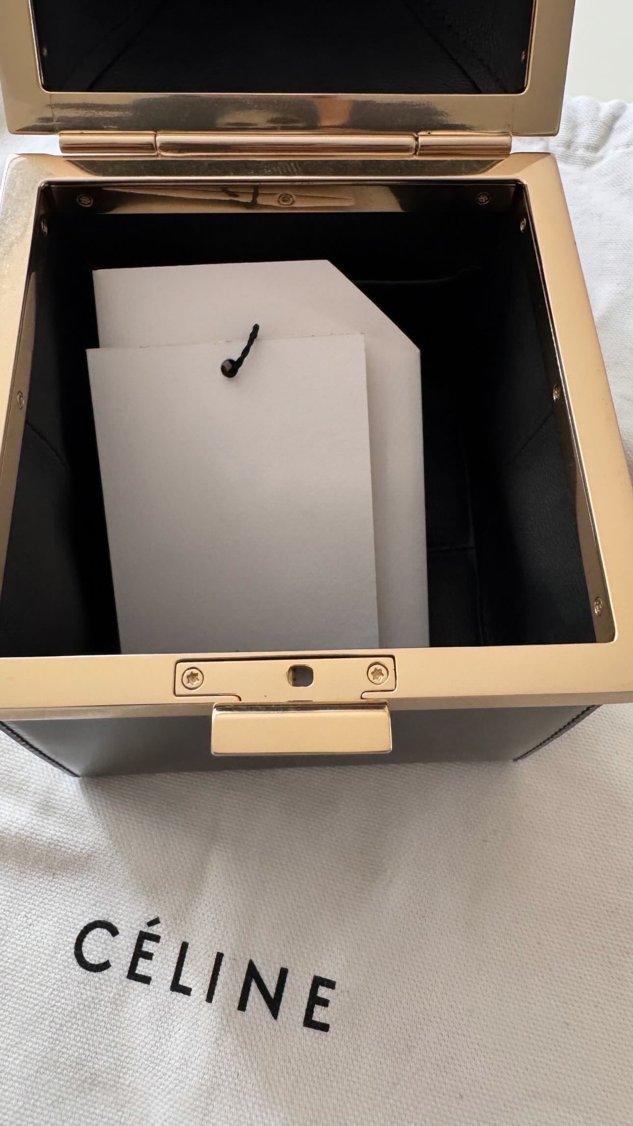 The Box Clasp Minaudiere Bag