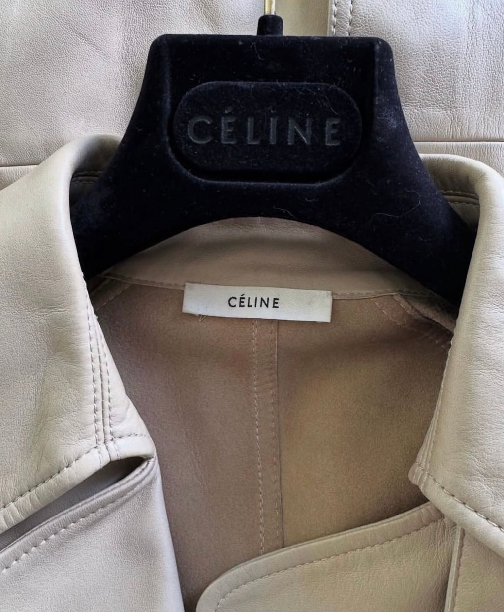 The Ad Campaign Leather Trench Coat