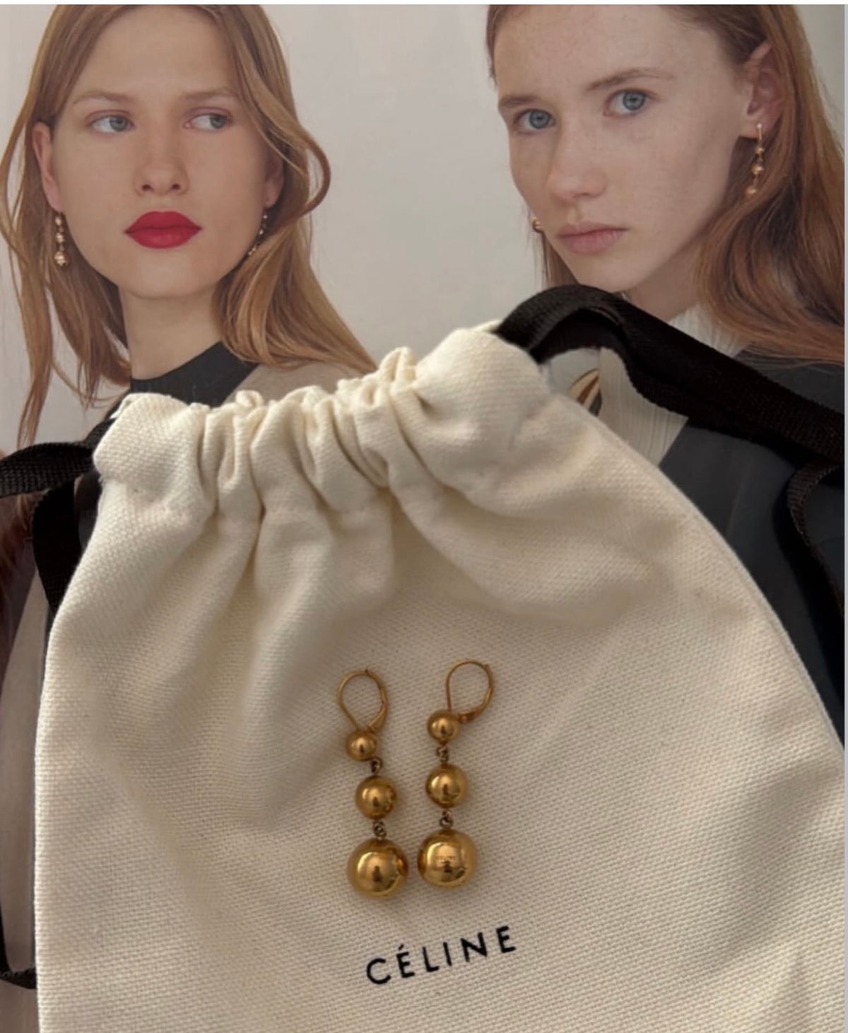 The Ad Campaign Gold Brass Earrings