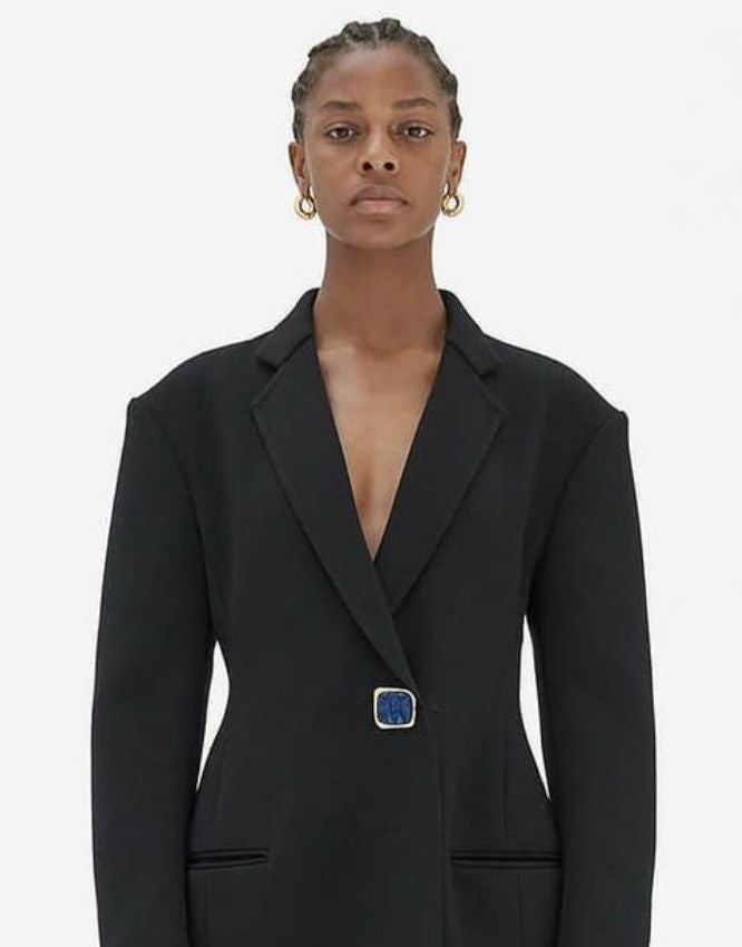 THE JEWELRY BUTTON COAT