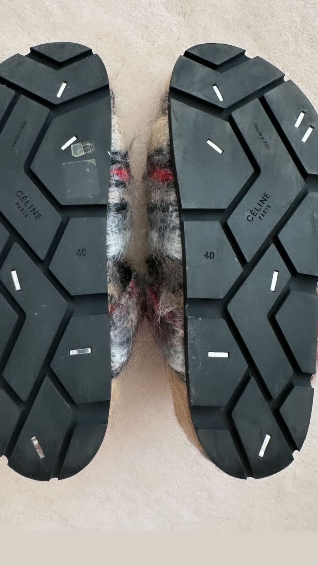 The Boxy Mohair Flat Sandals