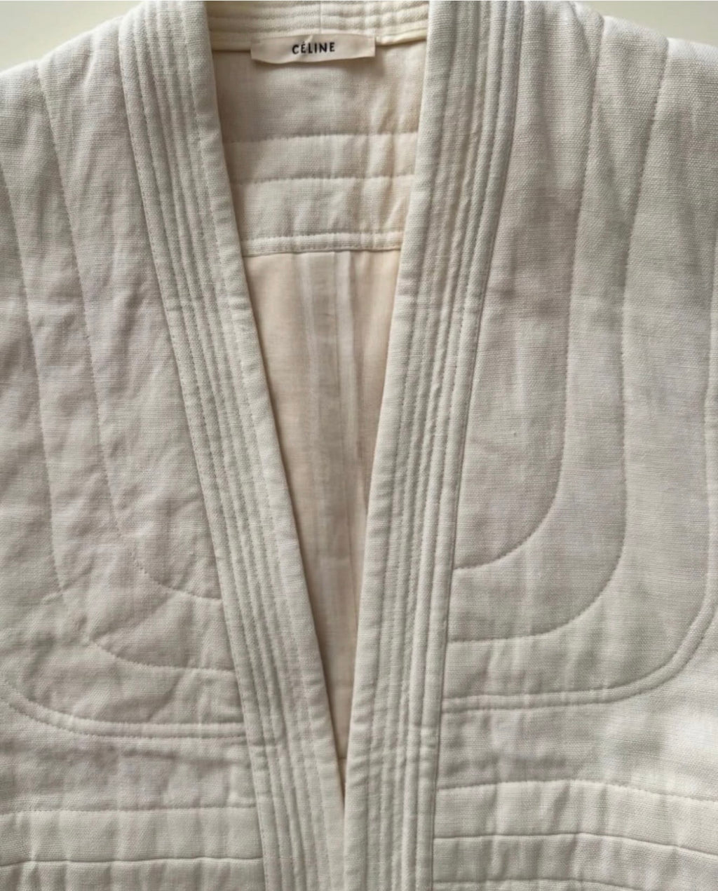 The Quilted Linen Coat