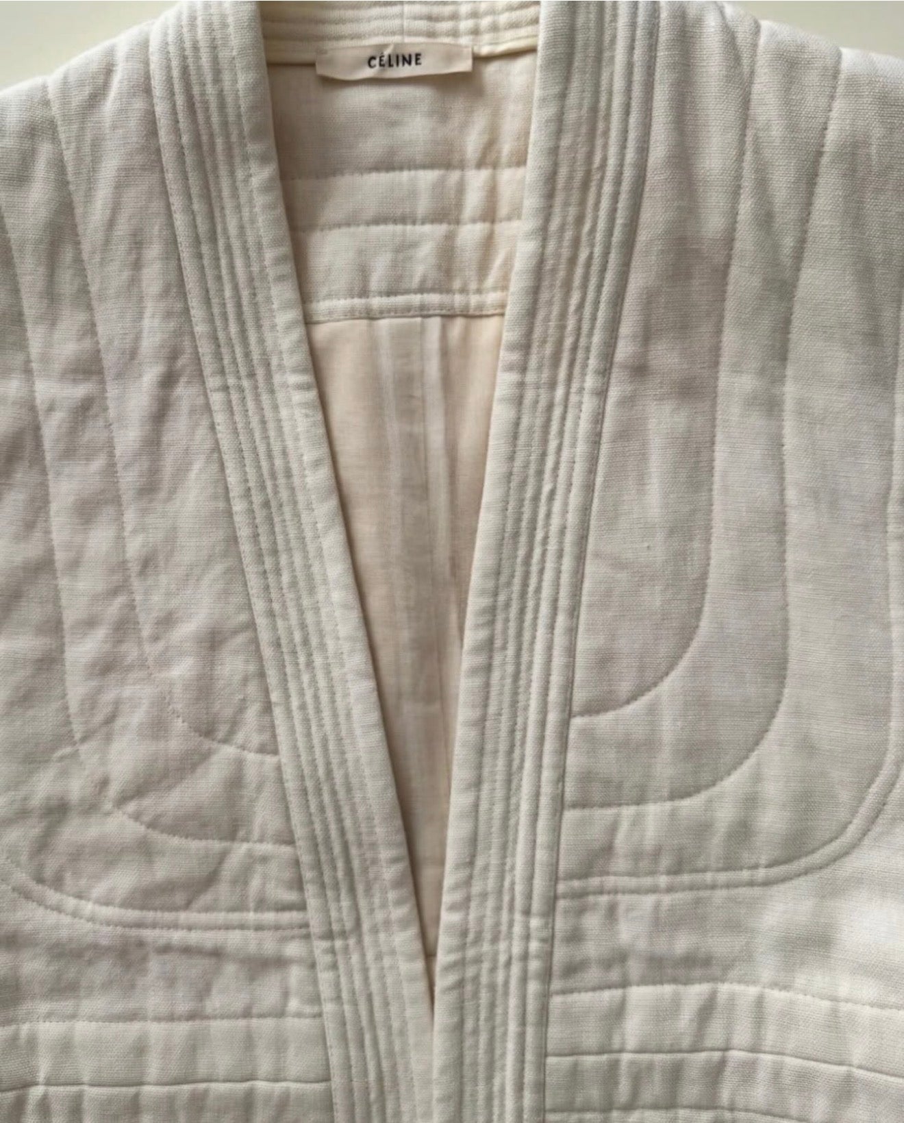 The Quilted Linen Coat