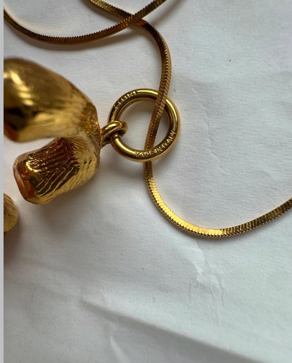 The Alphabet „S“ Brass Letter with Chain