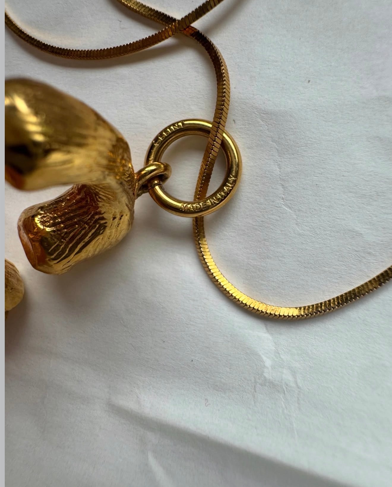 The Alphabet „S“ Brass Letter with Chain