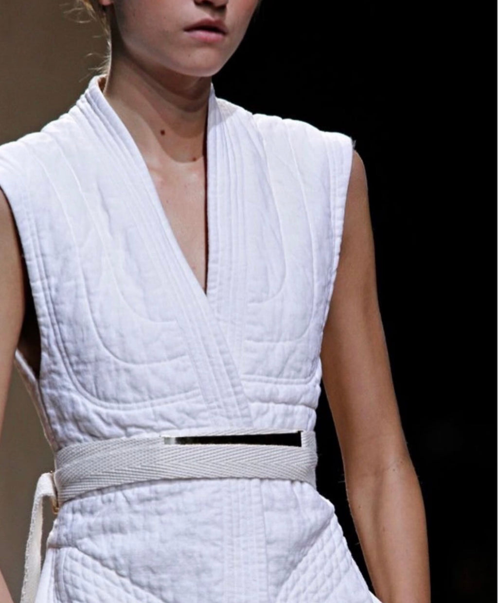 The Quilted Linen Coat