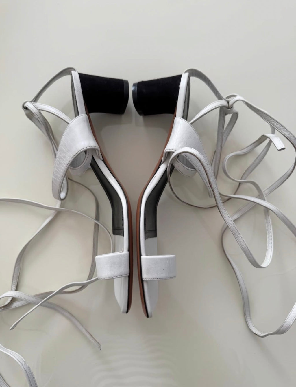 The White Toe Ring Sandals