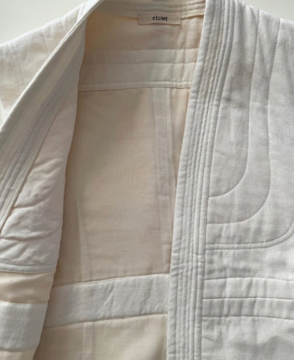 The Quilted Linen Coat