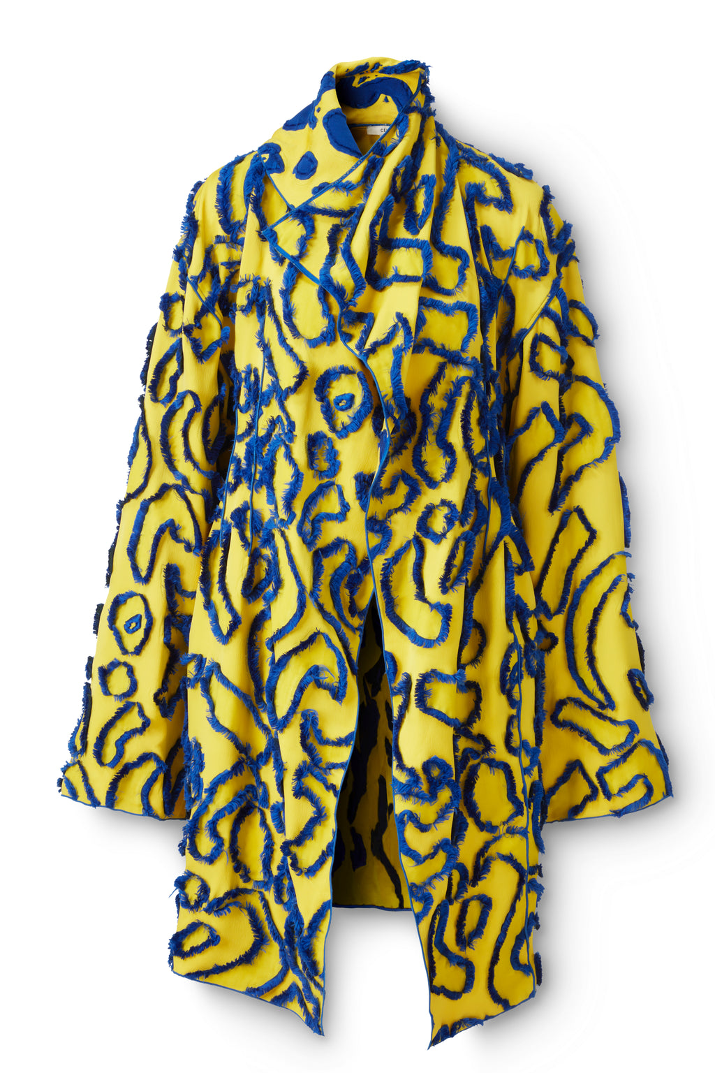Ad Campaign Yellow & Blue Fil Coupe Coat Flatlay