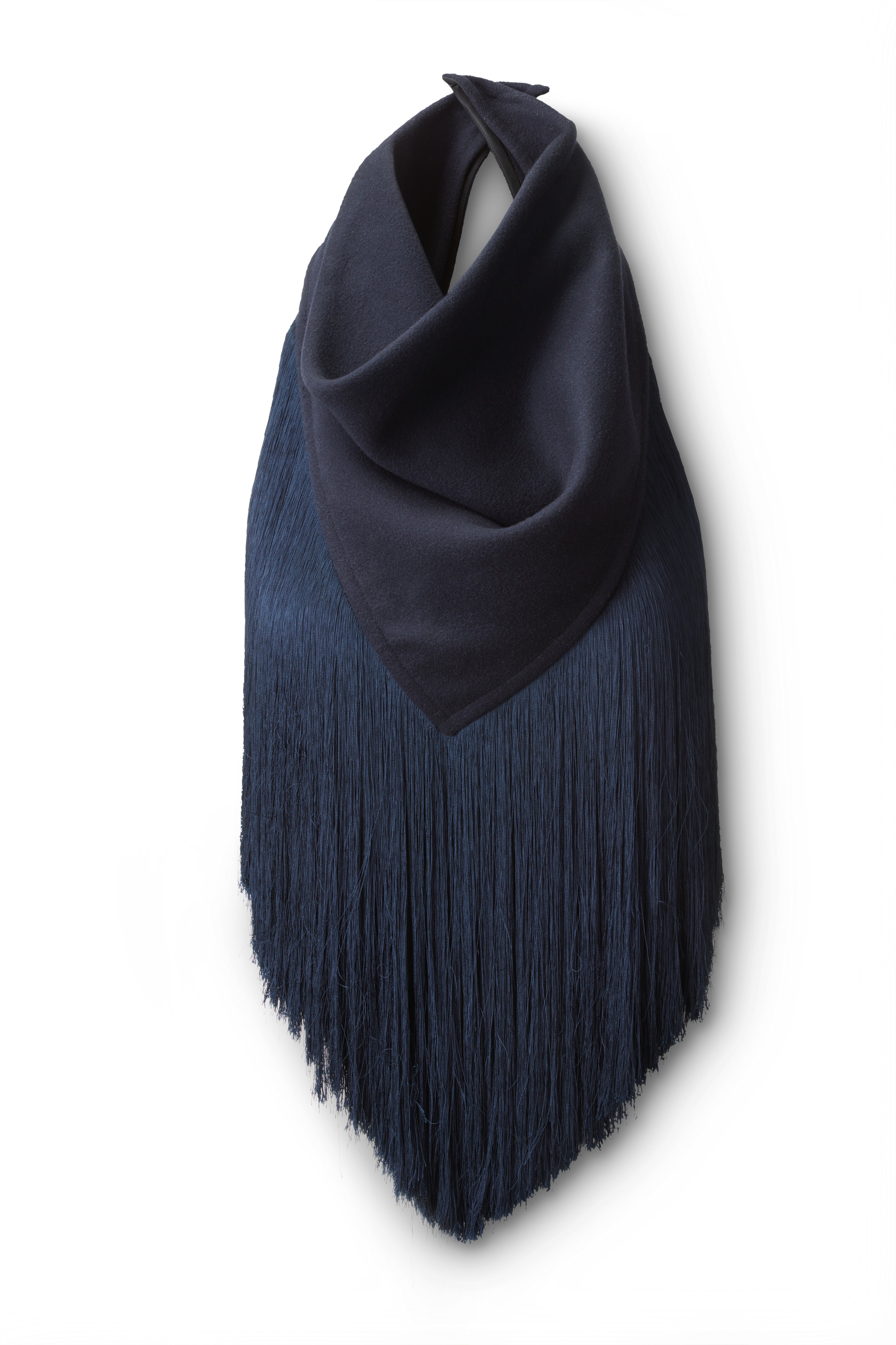 Cashmere Fringe Scarf Flatlay