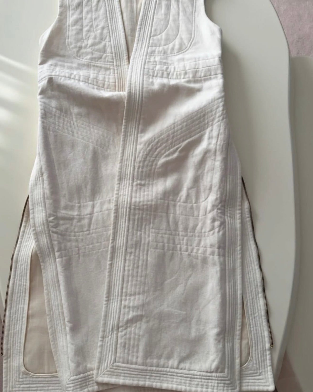 The Quilted Linen Coat