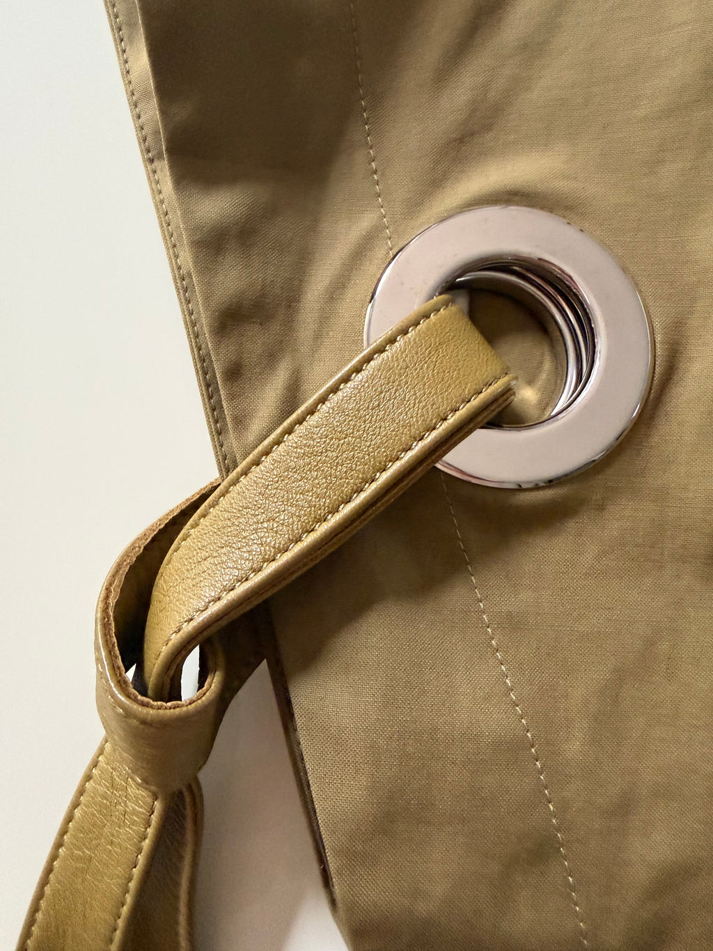 The Color Block Top with Leather Ribbons