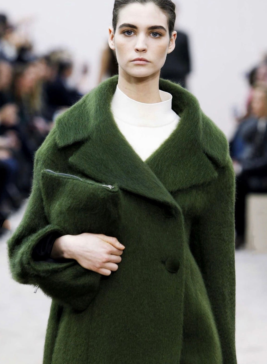 The Mink Detail Ad Campaign Coat