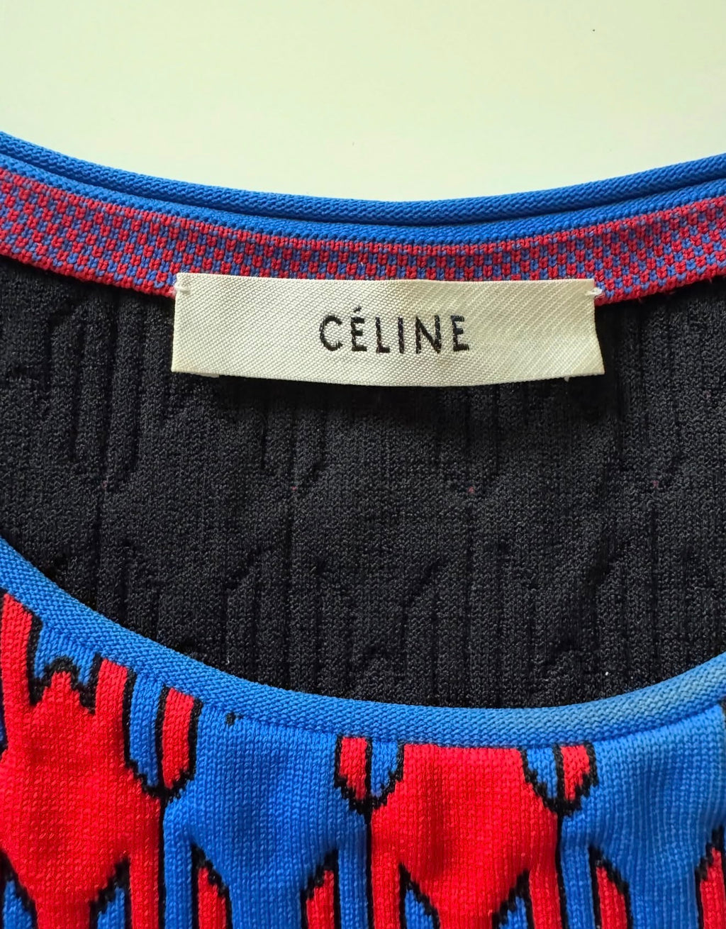 The Ad Campaign Two-Toned Top in Jacquard Knit