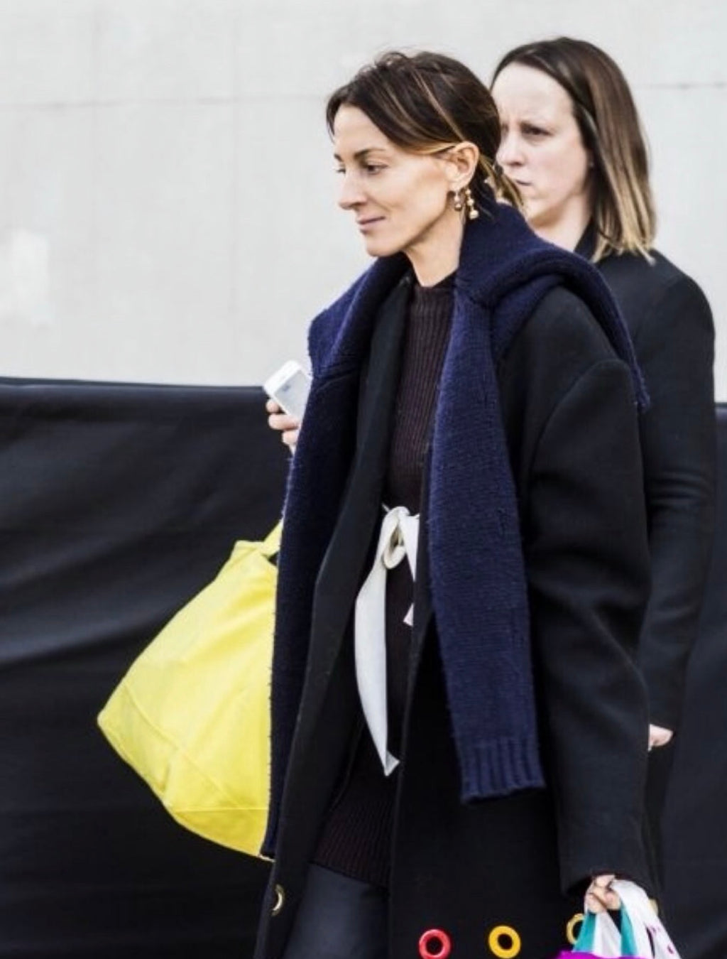 The Open Back Ribbed Cardigan with Iconic White Ribbons