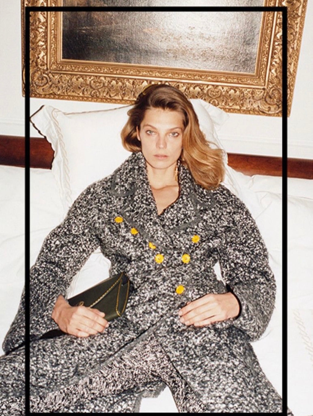 The Yellow Buttoned Ad Campaign Coat