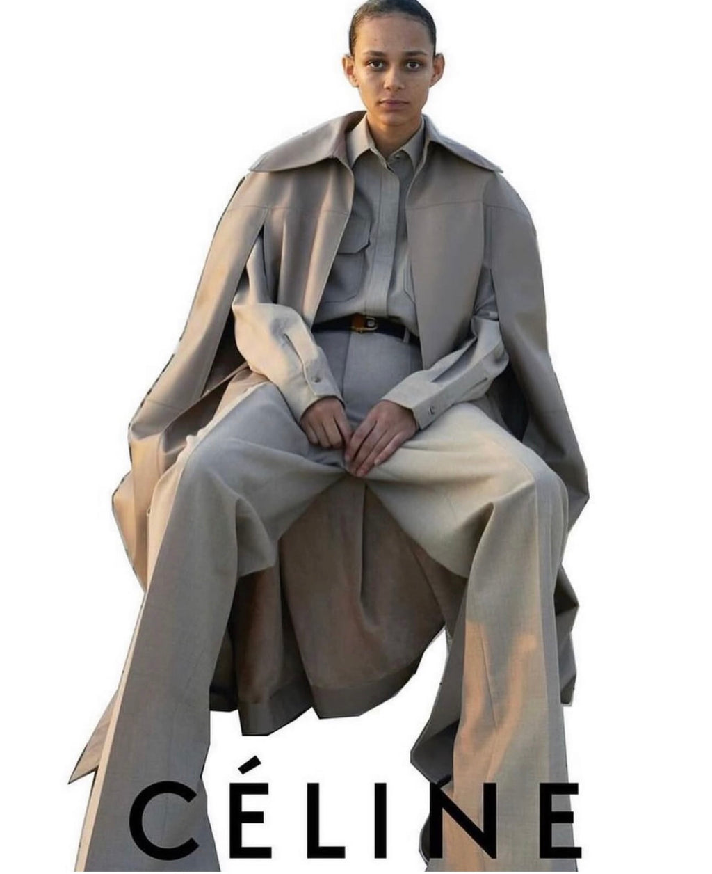 The Ad Campaign Leather Cape
