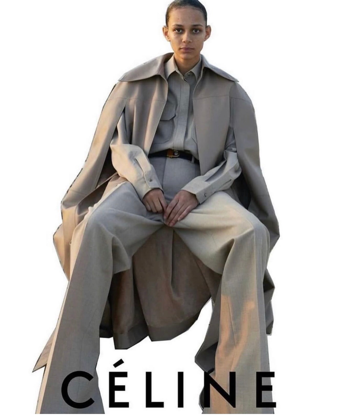 The Ad Campaign Leather Cape
