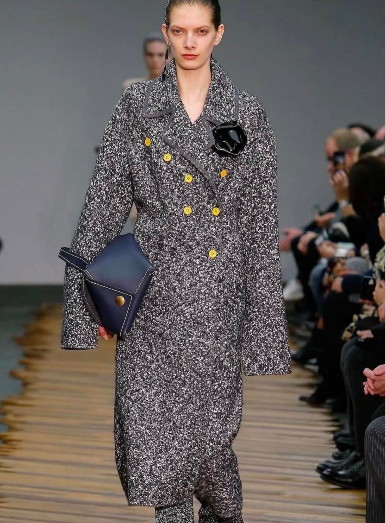 The Yellow Buttoned Ad Campaign Coat