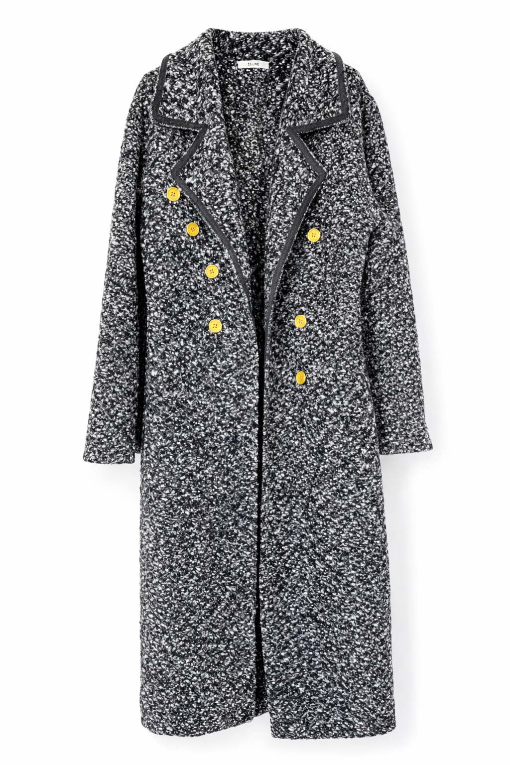 The Yellow Buttoned Ad Campaign Coat Flatlay