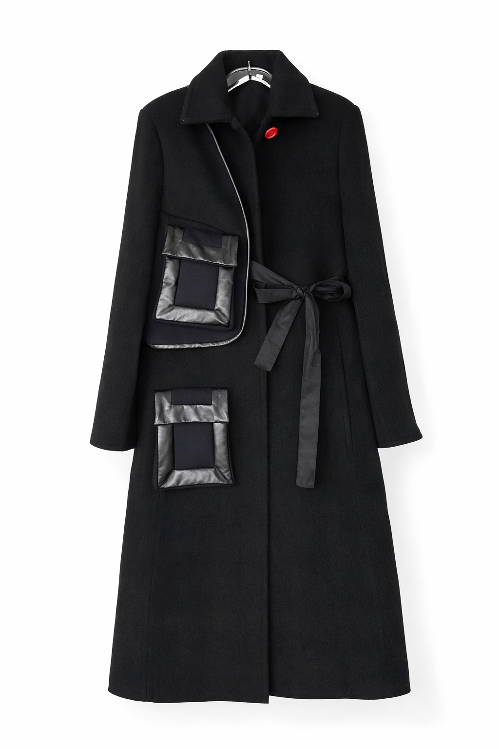 The Ad Campaign Holster Bag Coat Flatlay