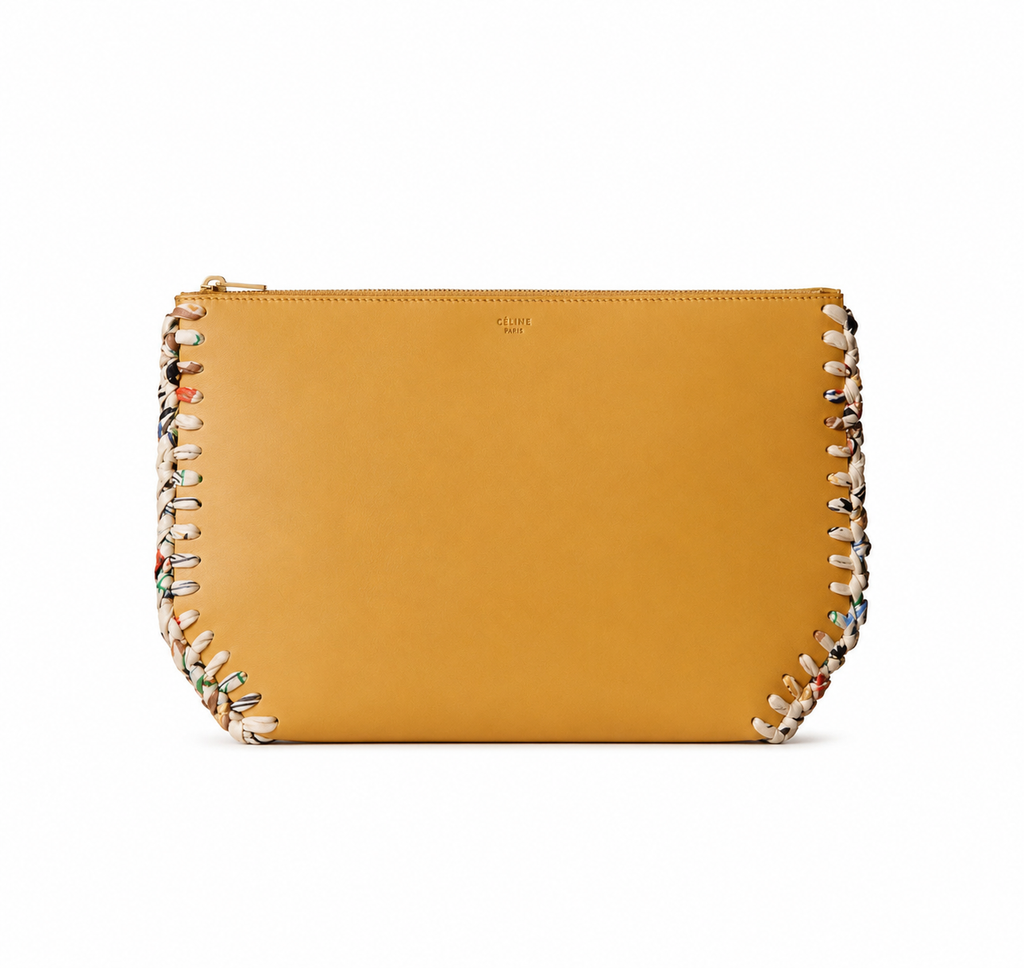 The Wonderland Silk Woven Clutch