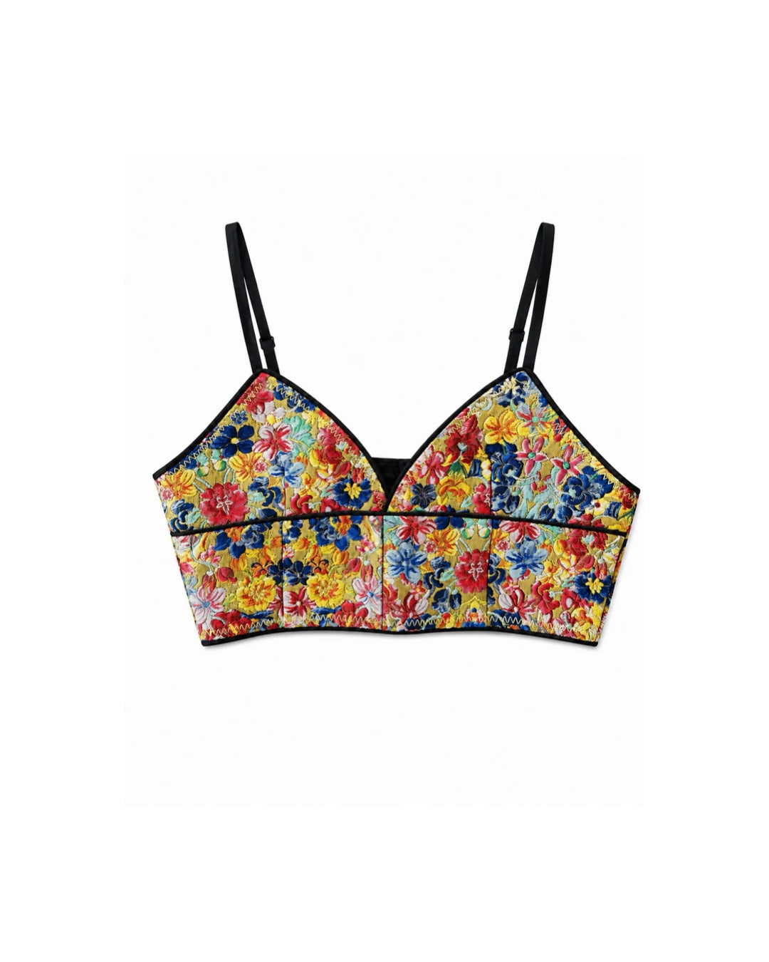 The Brocaded Floral Bra