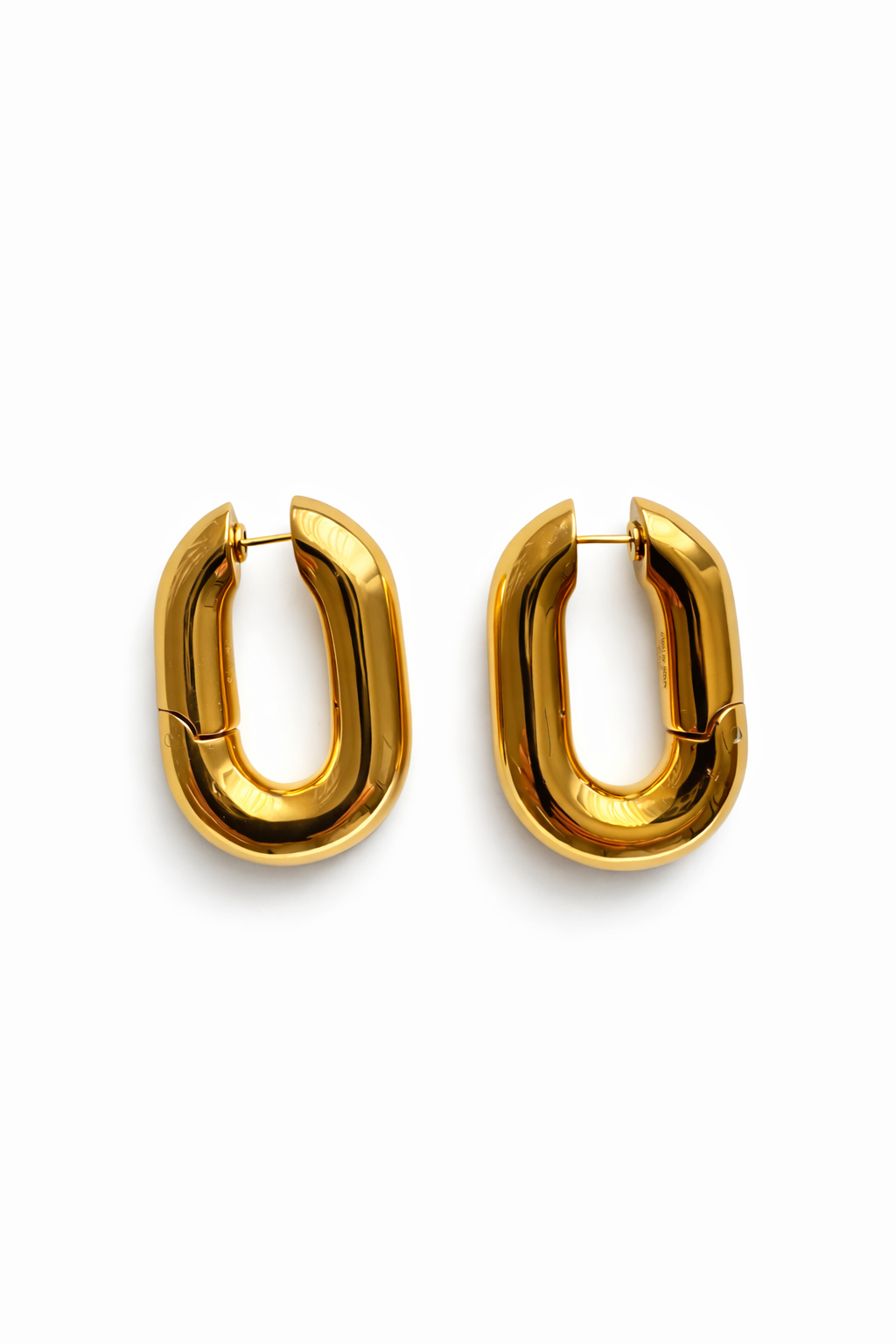 The Chunky Large Hoops Flatlay