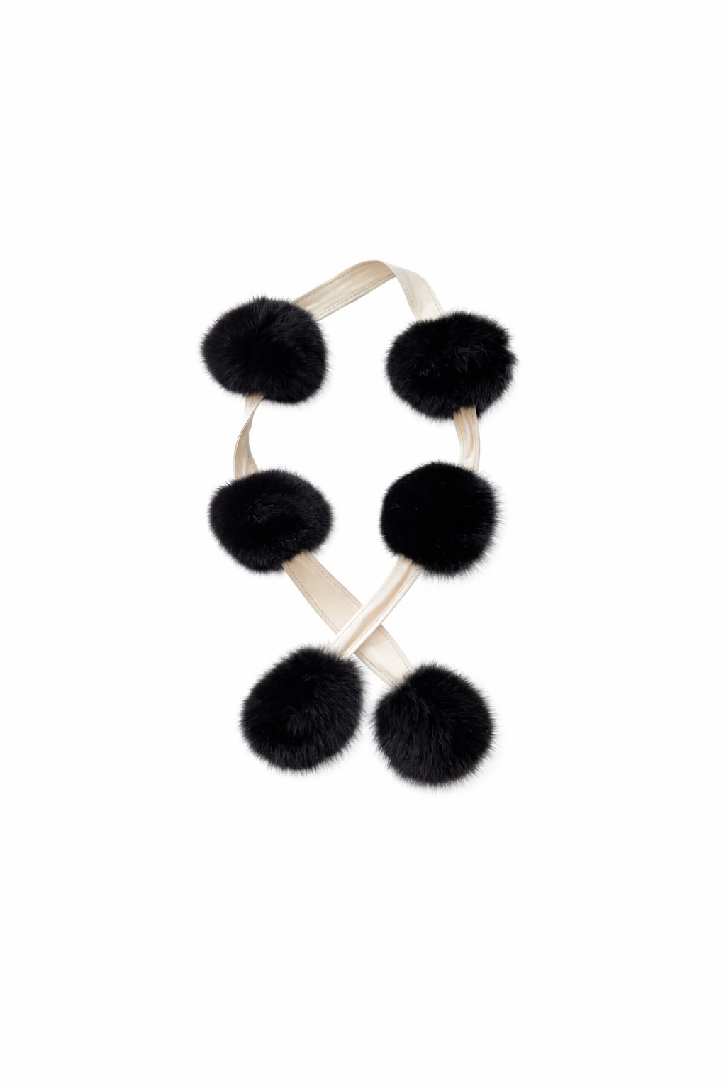The Fox Fur Pom Pom Boa Flatlay