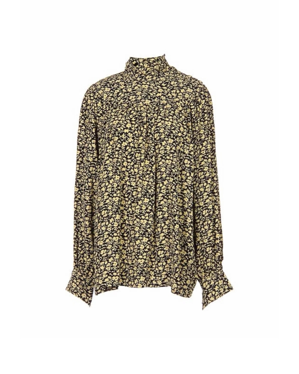 The Blouse in Flower Printed Viscose Crepe