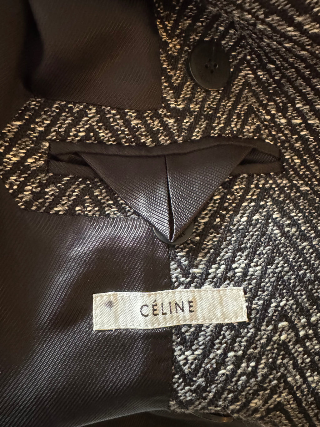 The Herringbone Wool Belted Coat