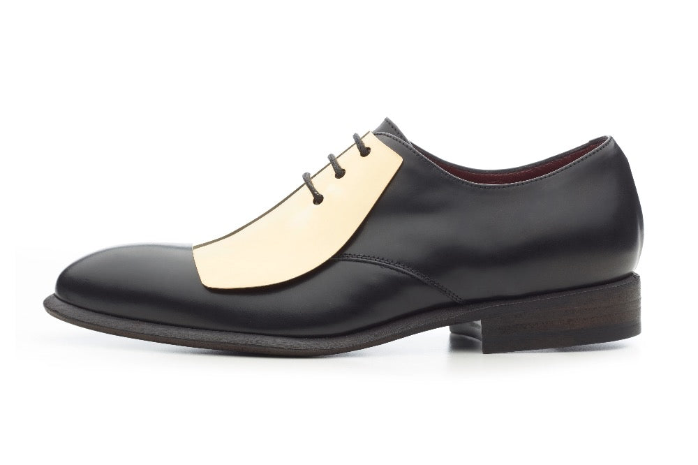 Gold Plated Oxford Shoes Flatlay