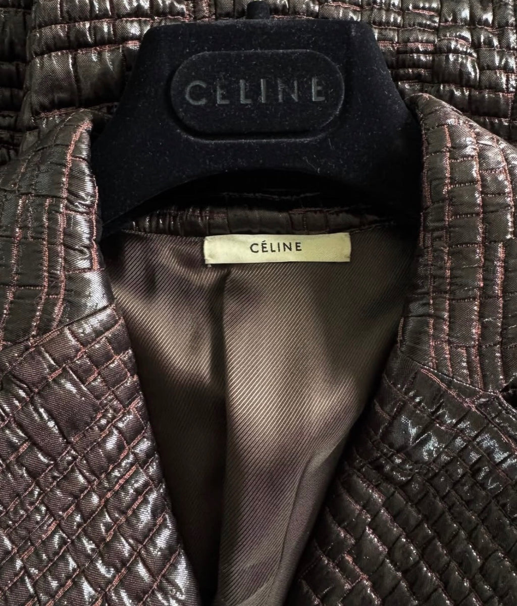 Croc Effect Twisted Cut Cout Coat