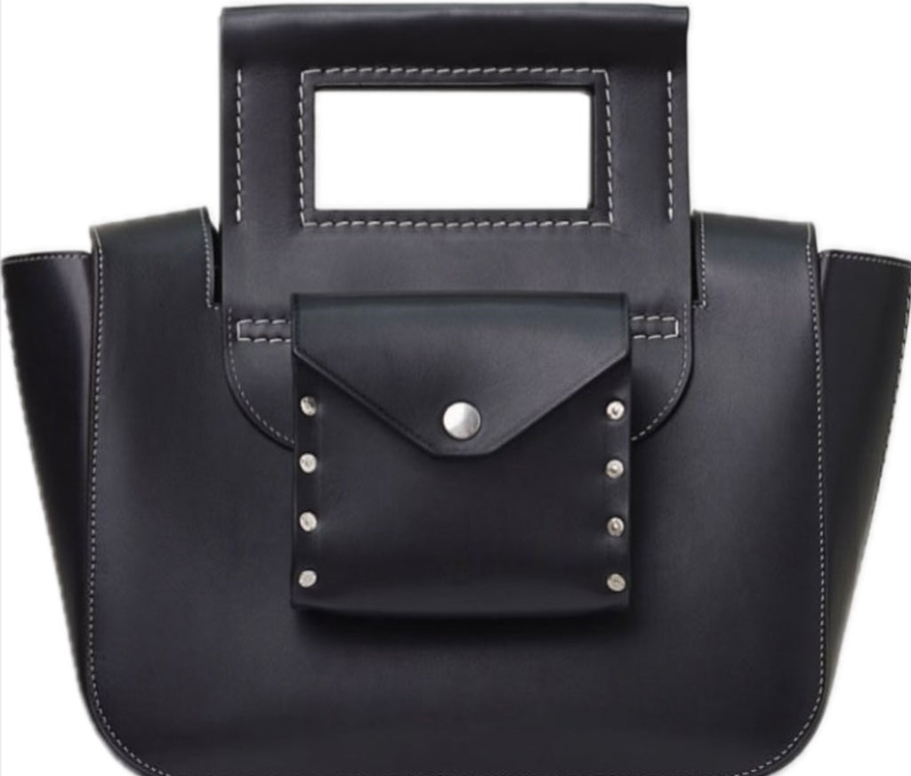 The Black Square Bag Flatlay