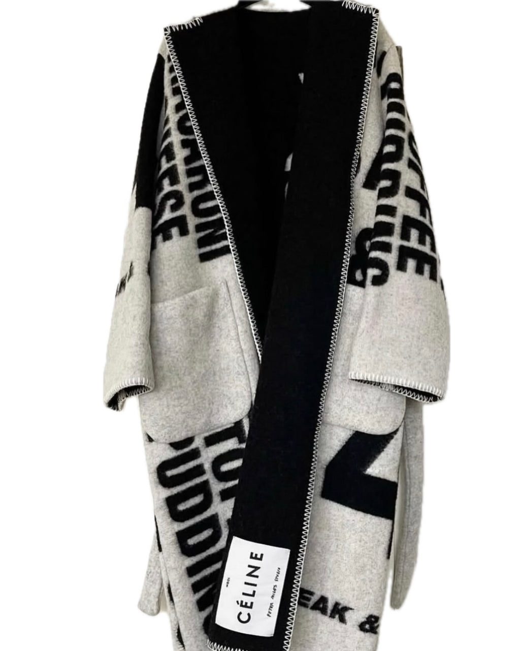 Artist Blanket Coat - Peter Miles Studio Edition Flatlay