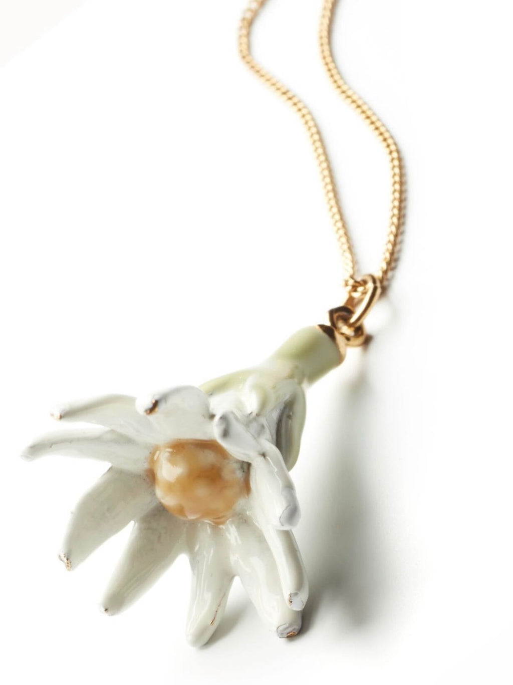 Daisy Enamelled Necklace Flatlay