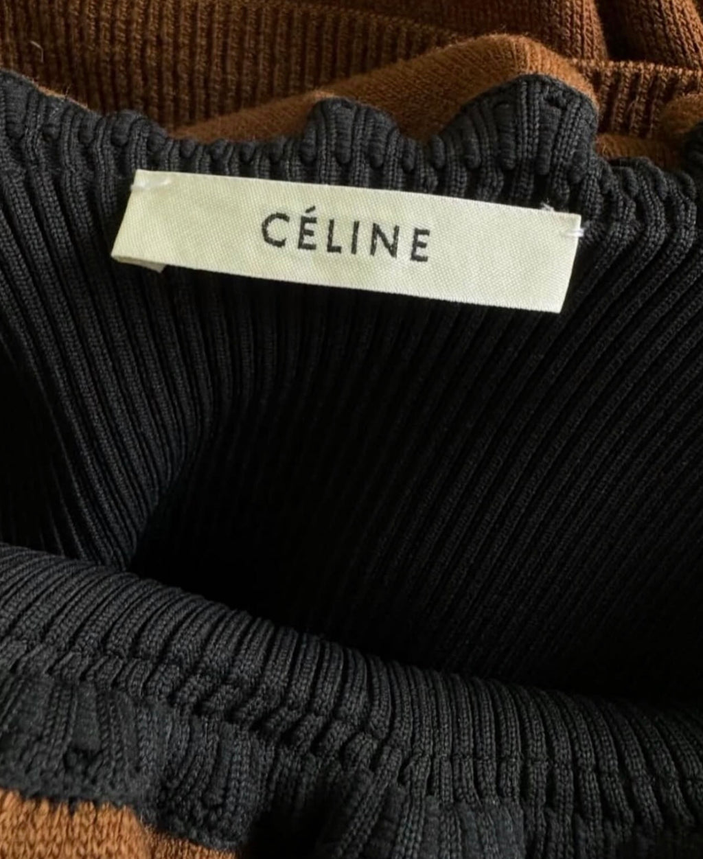 The Brown Collar Cape Top
