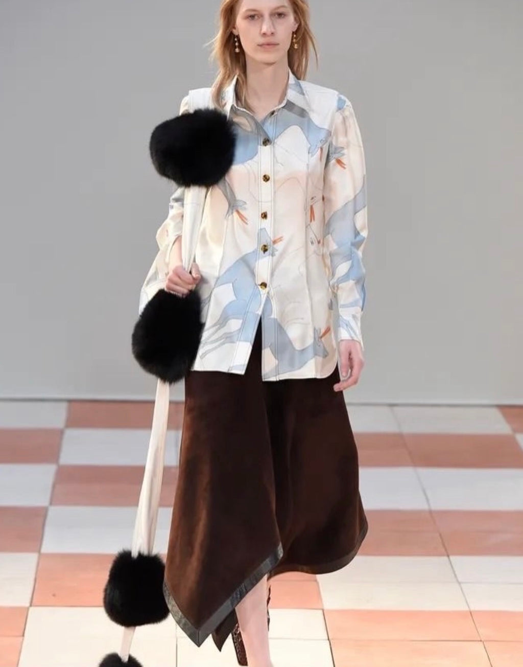 The Fox Fur Pom Pom Boa