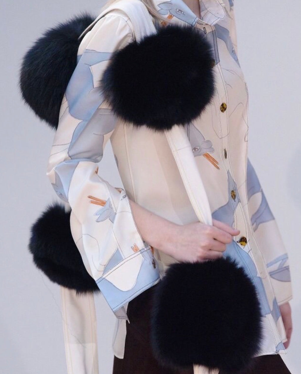 The Fox Fur Pom Pom Boa