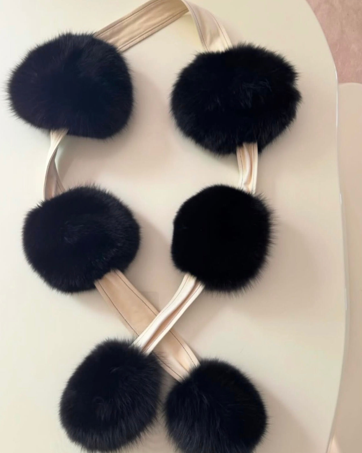 The Fox Fur Pom Pom Boa