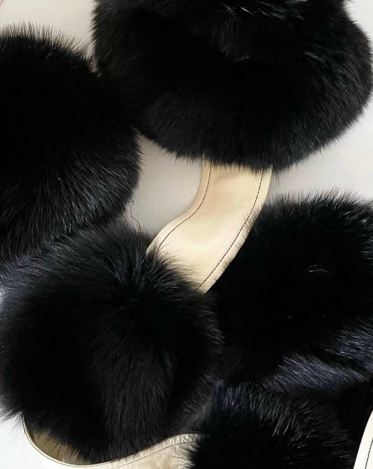 The Fox Fur Pom Pom Boa